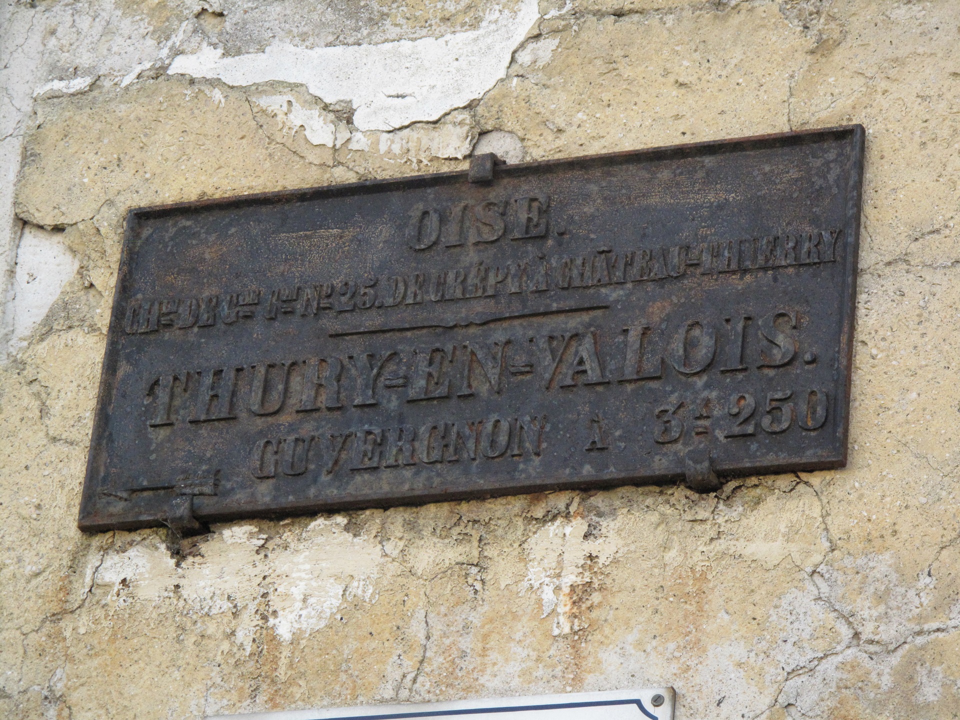 Ancienne plaque - Rue du château...