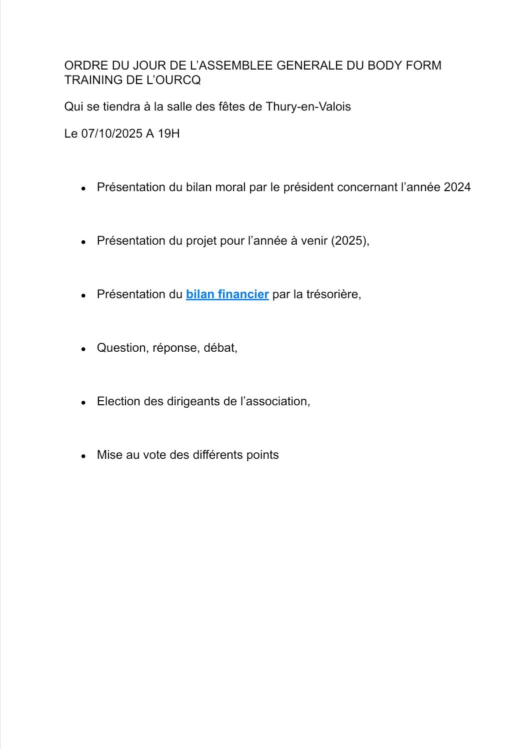 Ag bfto 7 octobre 2025